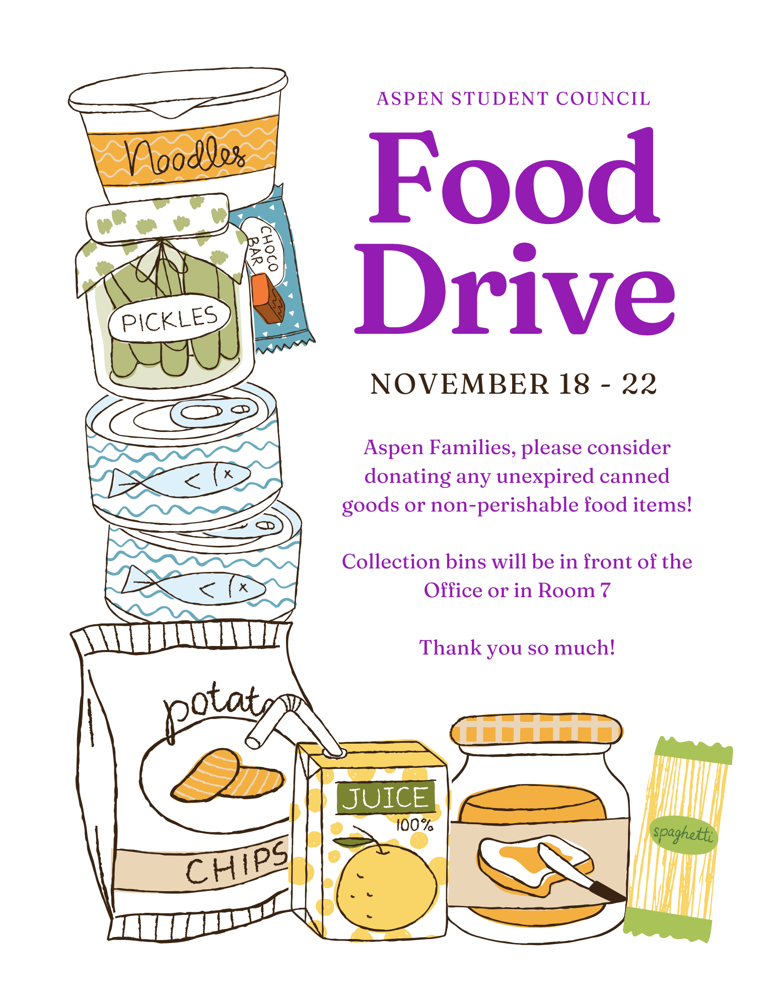  Student Council Food Drive